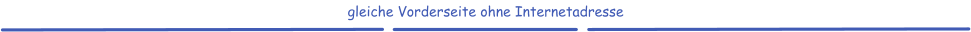gleiche Vorderseite ohne Internetadresse