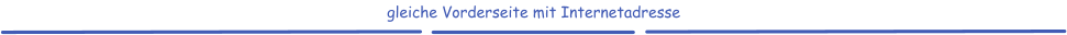 gleiche Vorderseite mit Internetadresse