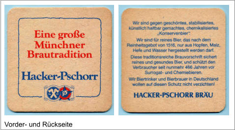 Vorder- und Rückseite