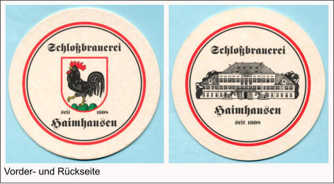 Vorder- und Rückseite