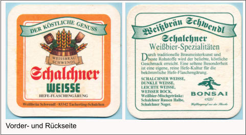 Vorder- und Rückseite