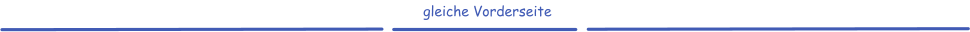 gleiche Vorderseite