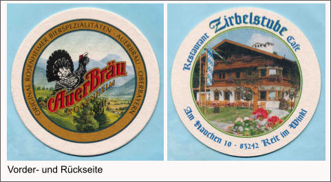Vorder- und Rückseite