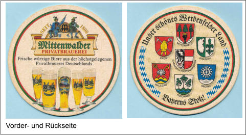 Vorder- und Rückseite