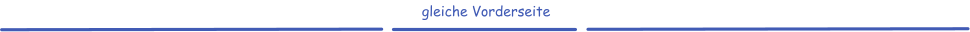 gleiche Vorderseite