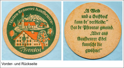 Vorder- und Rückseite