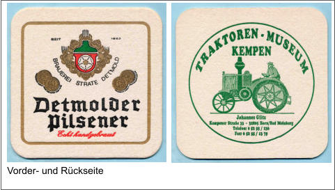 Vorder- und Rückseite
