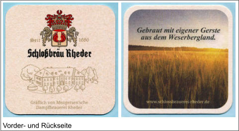 Vorder- und Rückseite