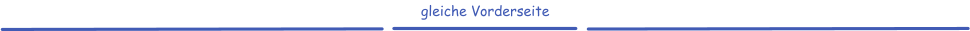 gleiche Vorderseite