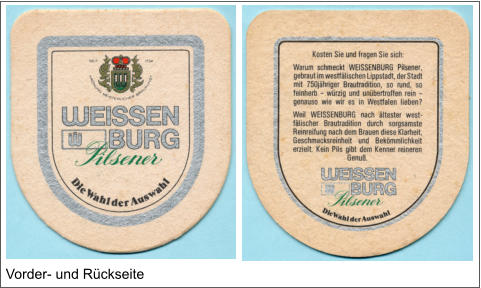 Vorder- und Rückseite