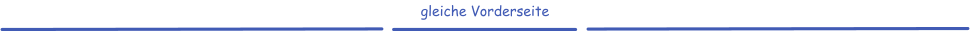 gleiche Vorderseite