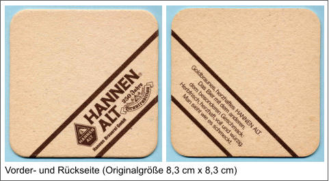 Vorder- und Rückseite (Originalgröße 8,3 cm x 8,3 cm)