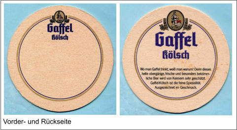 Vorder- und Rückseite