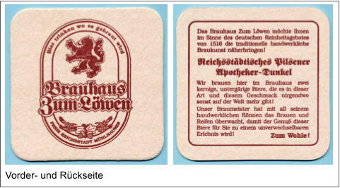 Vorder- und Rückseite