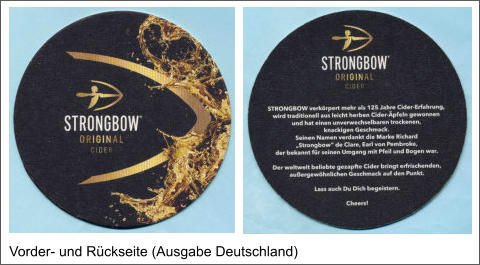 Vorder- und Rückseite (Ausgabe Deutschland)