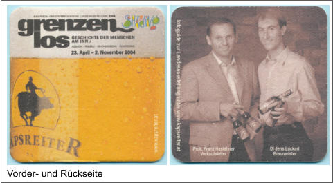 Vorder- und Rückseite