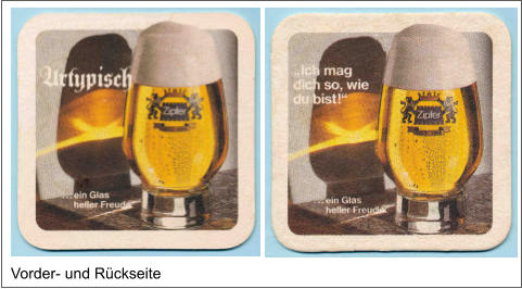 Vorder- und Rückseite