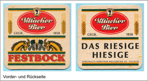 Vorder- und Rückseite