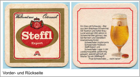 Vorder- und Rückseite