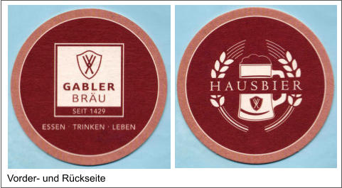 Vorder- und Rückseite