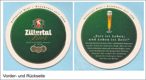 Vorder- und Rückseite