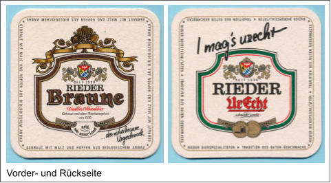 Vorder- und Rückseite