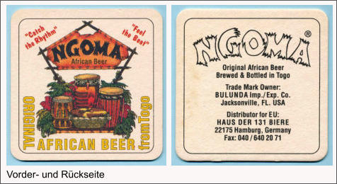 Vorder- und Rückseite