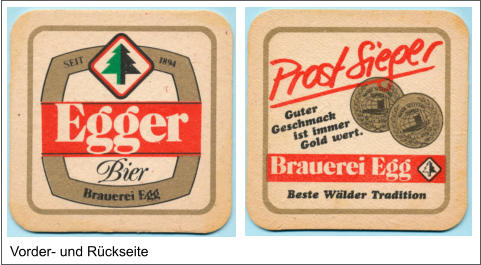 Vorder- und Rückseite