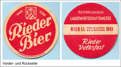 Vorder- und Rückseite