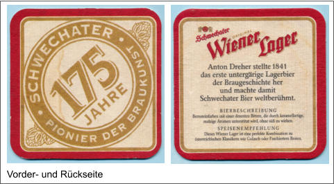 Vorder- und Rückseite