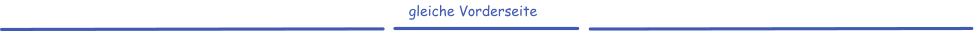 gleiche Vorderseite
