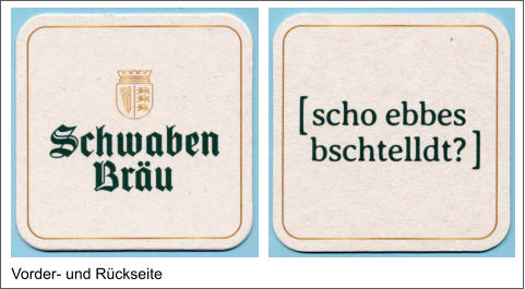 Vorder- und Rückseite