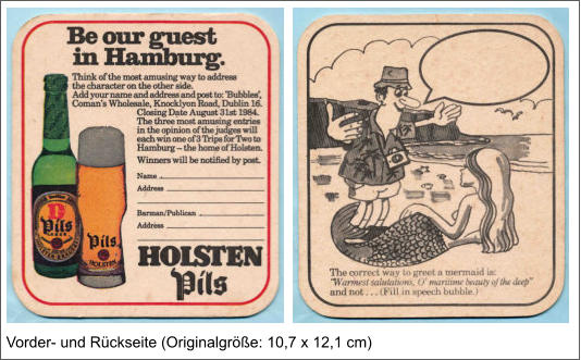 Vorder- und Rückseite (Originalgröße: 10,7 x 12,1 cm)