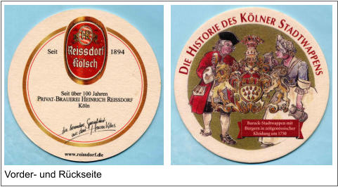Vorder- und Rückseite