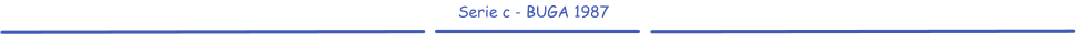 Serie c - BUGA 1987