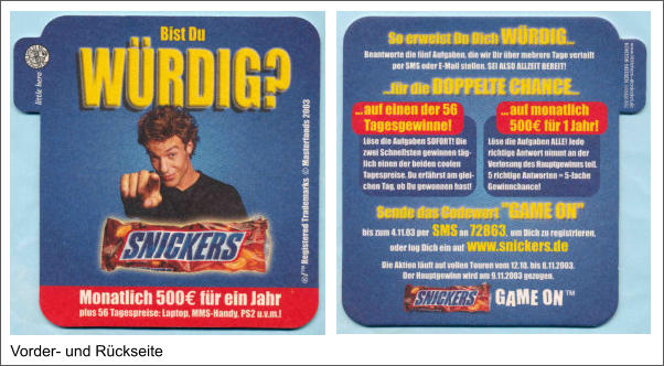 Vorder- und Rückseite