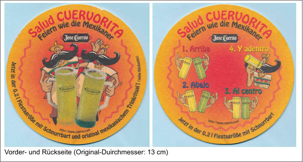 Vorder- und Rückseite (Original-Duirchmesser: 13 cm)