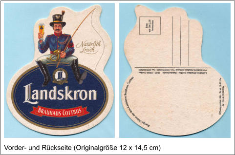 Vorder- und Rückseite (Originalgröße 12 x 14,5 cm)