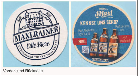 Vorder- und Rückseite