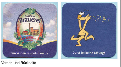 Vorder- und Rückseite