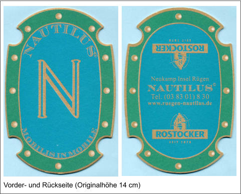 Vorder- und Rückseite (Originalhöhe 14 cm)