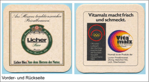 Vorder- und Rückseite