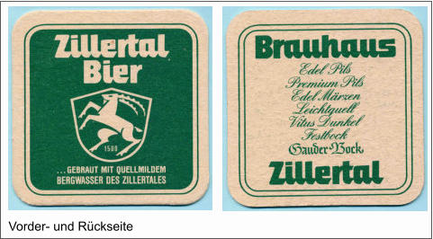 Vorder- und Rückseite