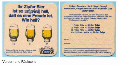 Vorder- und Rückseite