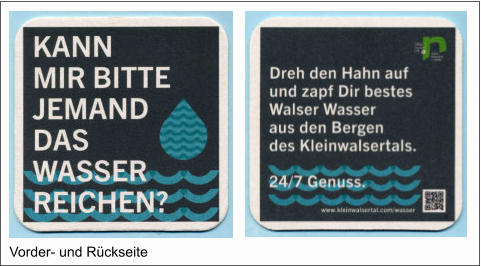 Vorder- und Rückseite