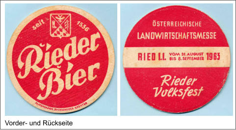 Vorder- und Rückseite
