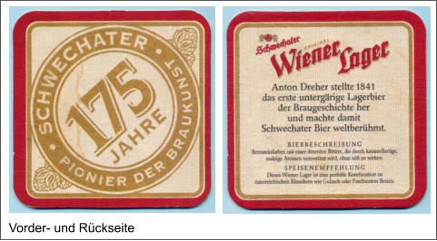 Vorder- und Rückseite