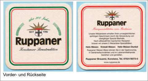 Vorder- und Rückseite