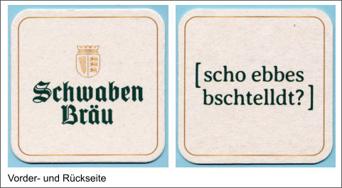 Vorder- und Rückseite