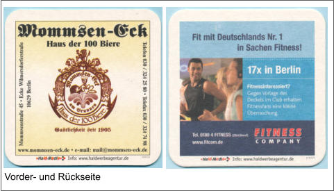 Vorder- und Rückseite